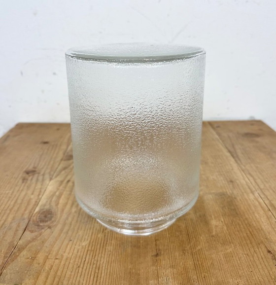 Image 1 of Industrial Aluminium Light with Glass Cover from Elektrosvit, 1970s