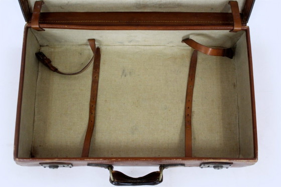 Valise en cuir pour participant aux Jeux olympiques de Berlin, par Alfred Lerbletier, années 1930 (photo 13 of 21)