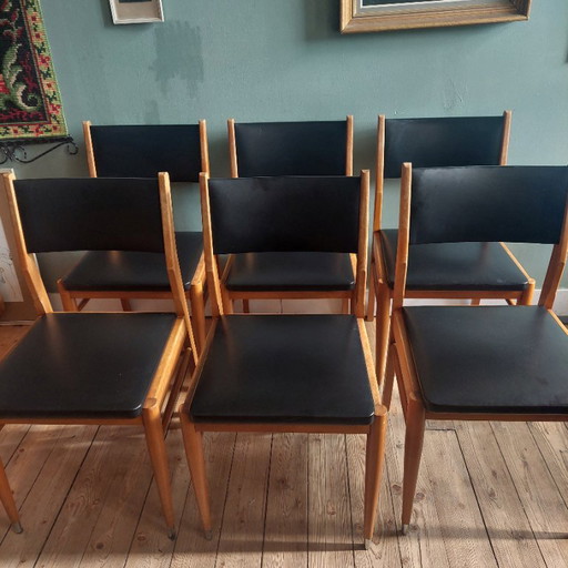 Set of 6 vintage Dining chairs