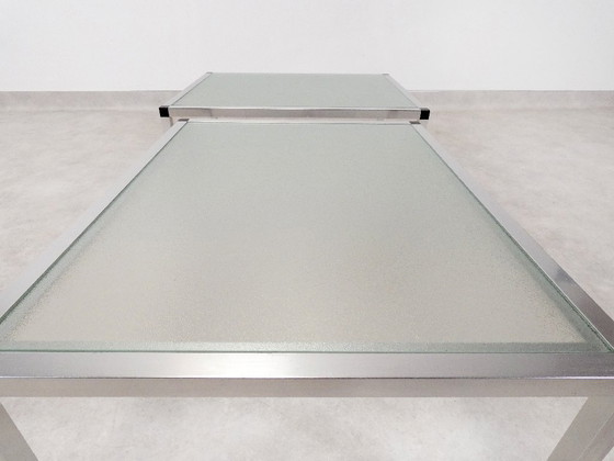 Image 1 of Tables d'appoint vintage - aluminium et verre