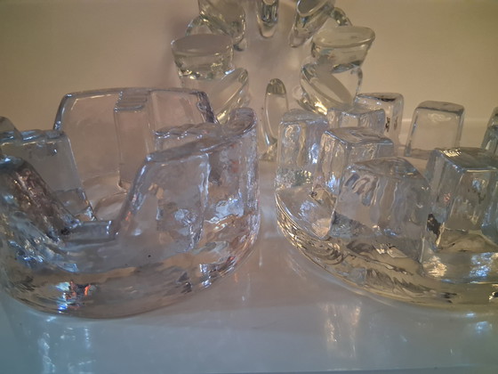 Image 1 of 3 x brutalist stained glass WMF