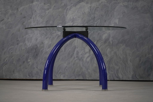 Postmoderne Spyder-tafel van Ettore Sottsass voor Knoll, Italië, jaren 1980.
