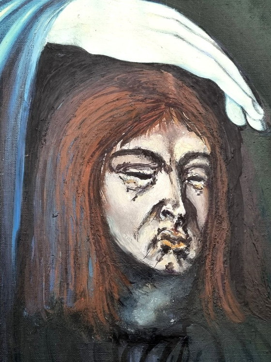 Hellmuth Eichner (1936–2012) – Dipinto ad olio “Salome e San Giovanni…” (1966) – Decorazioni murali, Canvas (photo 4 of 10)