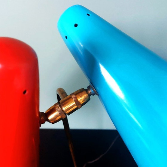 Image 1 of Lampe de table vintage rare, design STILNOVO | Années 1950