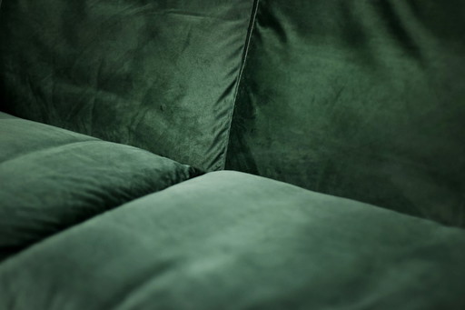 Divano e sedia vintage in palissandro norvegese e velluto verde bottiglia di Knut Sæter per Vatne Møbler, anni '60, set di 2