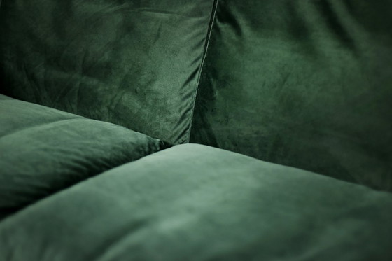 Image 1 of Divano e sedia vintage in palissandro norvegese e velluto verde bottiglia di Knut Sæter per Vatne Møbler, anni '60, set di 2