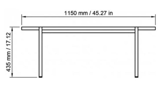 Image 1 of Mesa de centro Nichba 115x55 – Fresno negro