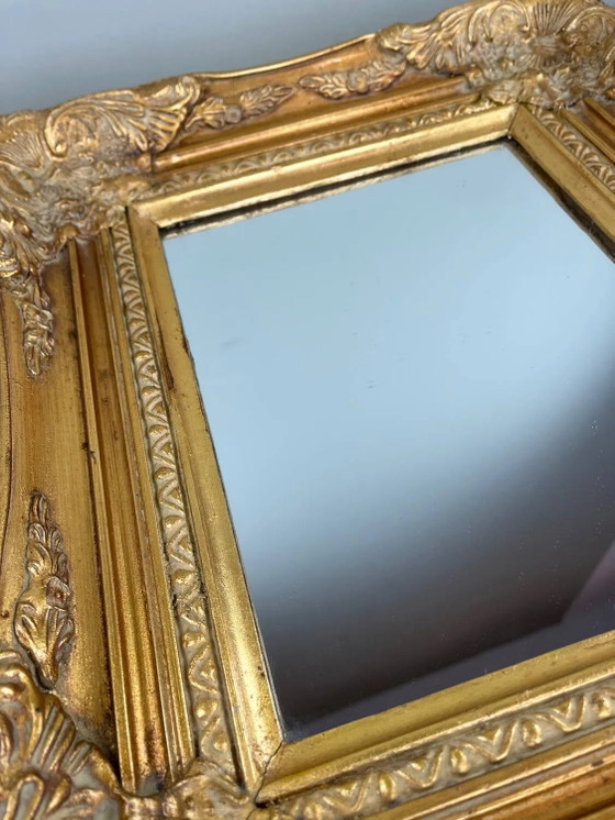 Antiker vergoldeter Spiegel Napoleon III – spätes 19. Jahrhundert – Wood, Rococo (photo 5 of 21)