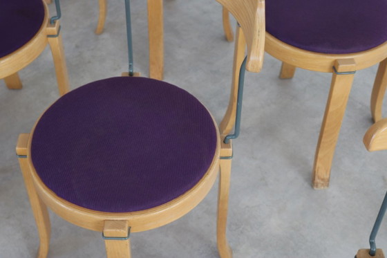 15x Vintage Jaren 70 Deense Stoelen – Eetkamerstoelen, Textile (photo 7 of 9)