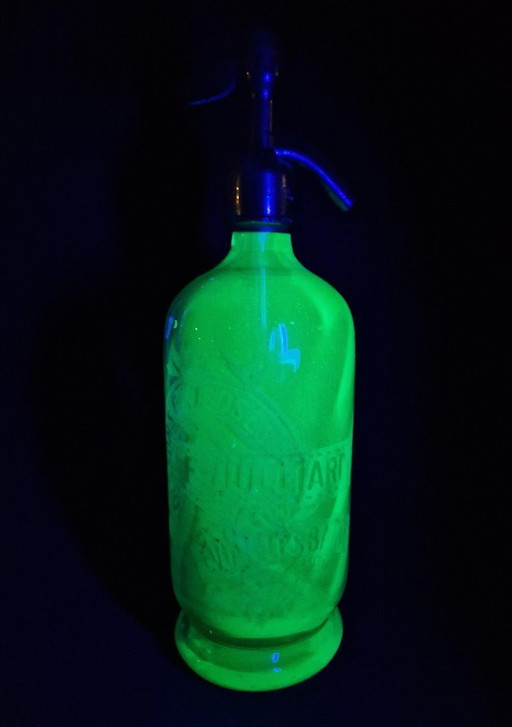 F. Julliard - Spuitwaterfles van uraniumglas