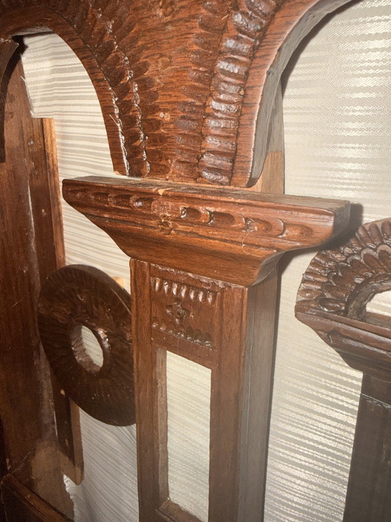 Cofre de viaje antiguo angloindio de teca / Cofre Mandalay (ca. 1880) – Armarios de almacenamiento, Wood (photo 9 of 10)