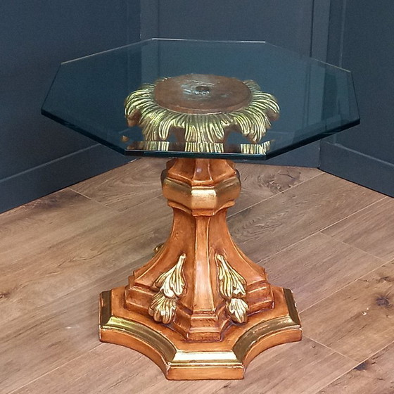 Image 1 of Unique Hollywood Regency side table