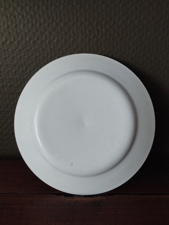 Image 1 of Paire d'anciennes assiettes à dessert « AP »