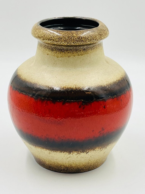 Image 1 of Scheurich 291 vase with red cabochon balls