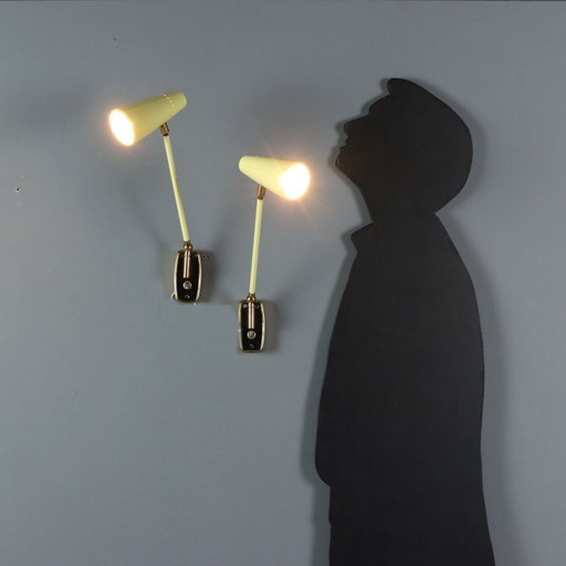 Paar Stilnovo-Wandlampen aus den 1950er Jahren