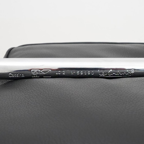 Image 1 of Canapé 2 places LC2 de Le Corbusier pour Cassina, années 1970