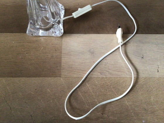 Image 1 of Pair of vintage Val Saint Lambert Cristal table lamps