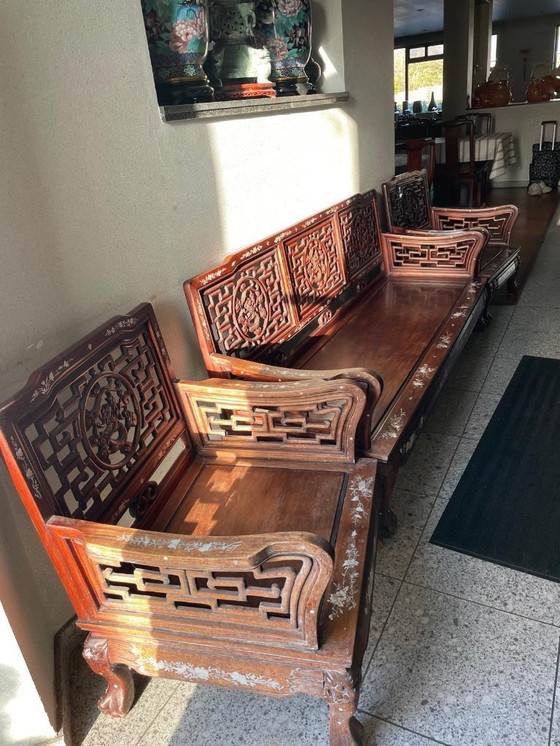 Image 1 of Chinese sofa set – solid rosewood