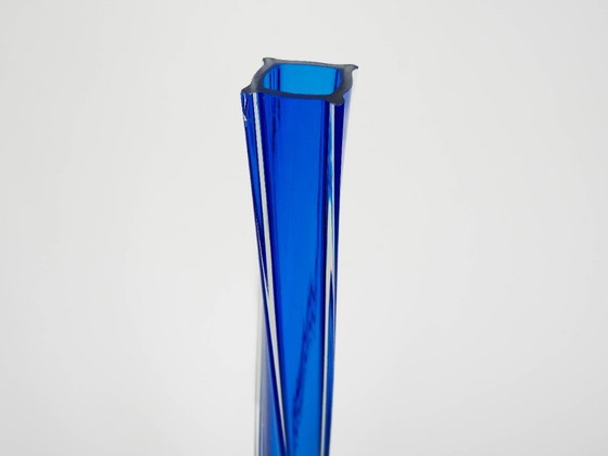 Image 1 of Kobaltblaue Vase, dänisches Design, 1970er Jahre, hergestellt in Dänemark
