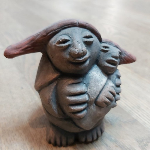 Ernesto Duran Artiste d'influence précolombienne - petite statue en terre cuite
