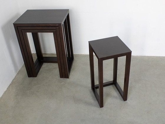 Image 1 of Mesas auxiliares Wittman (4x) diseño Josef Hofman