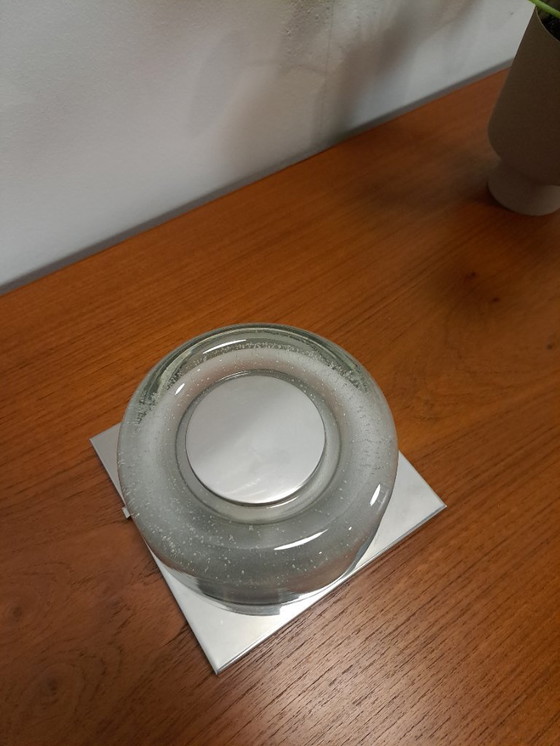 Image 1 of Applique murale en verre bullé design Glashütte Limburg, n° 1