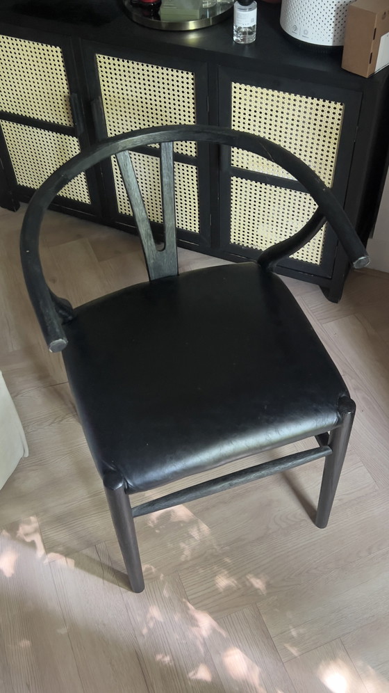 Image 1 of 7 chaises Wishbone sur mesure