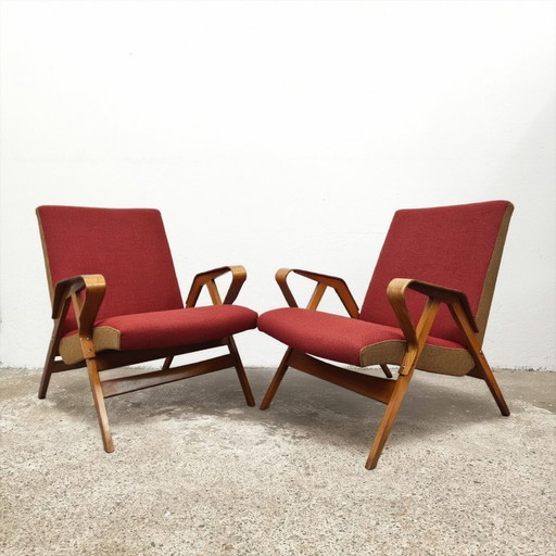 2x Armchairs by František Jirák for Tatra Nabytok 60's Czech