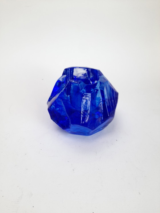 Image 1 of Portacandele Kosta Boda Blue Ice