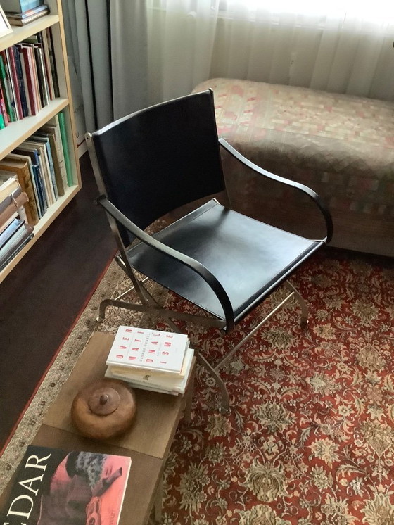 Image 1 of 2 FLEXFORM Carlotta stoelen zwart leer