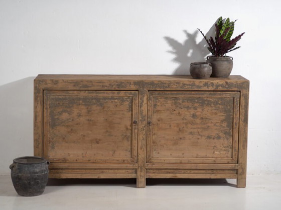 Antique sideboard with gray patina (c.1900) #78 (photo 7 of 40)