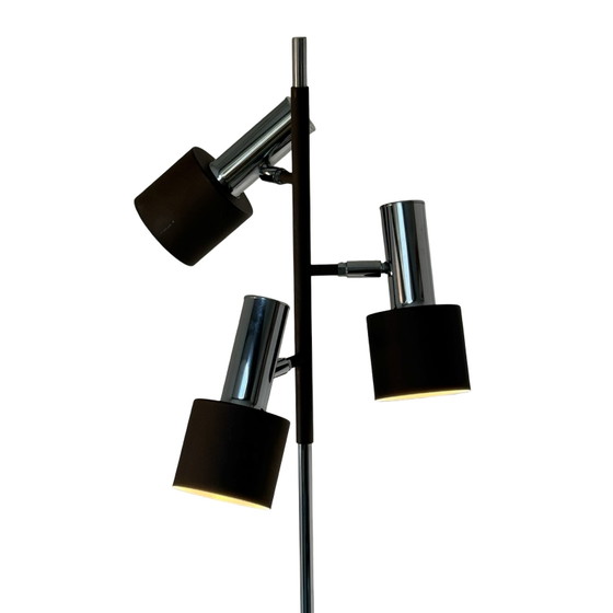 Johannes Hammerborg - Fog & Morup - Lampada da terra - Paralumi cromati e marroni - Design scandinavo/di metà (photo 4 of 9)