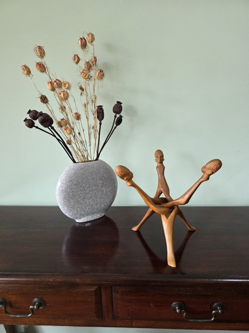 Sculpture en bois africaine vintage