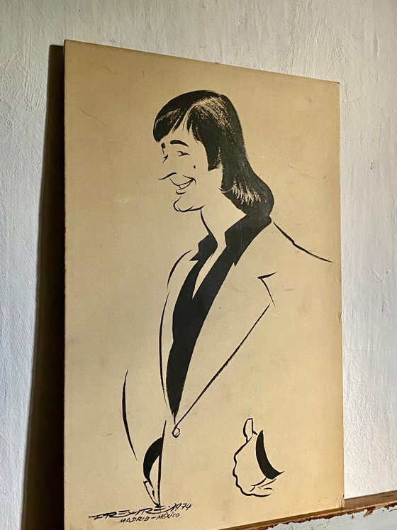 Artist's drawing on cardboard from 1974 – Paintings & Drawings, Paper (photo 3 of 6)