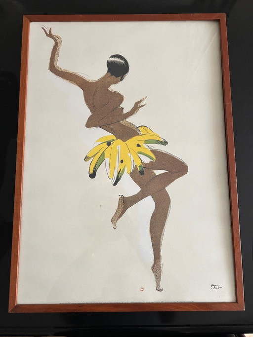 Poster 'Tumulte Noir' Joséphine Baker von Paul Colin