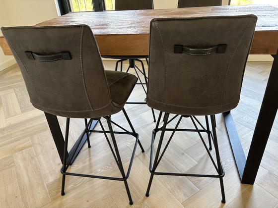 Image 1 of Teak bar table with 4 XOOON stools