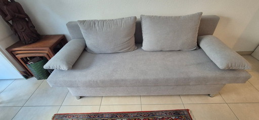 Slaapbank, slaapgedeelte 120x191 cm met bedfunctie en opbergvak