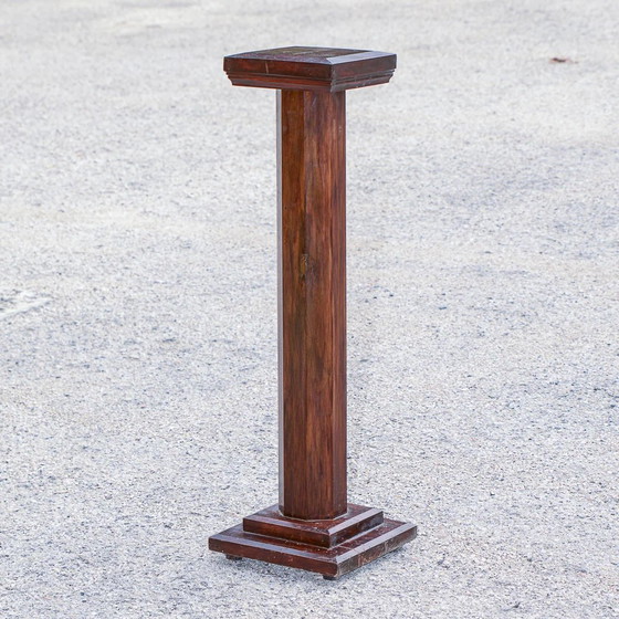 Mid-Century Italian Wooden Planter Column (photo 5 of 6)