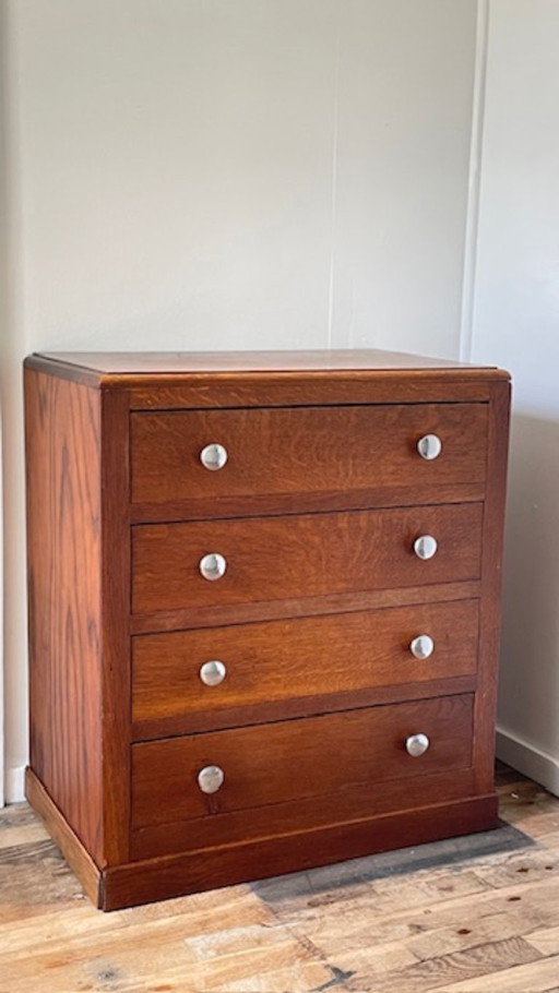 Commode Art Déco Chêne Massif – ladekasten, Wood (photo 2 of 32)