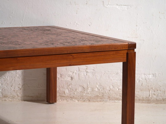 Table basse vintage en teck et cuivre dans le style de Heinz Lilienthal – Allemagne, circa 1970 (photo 23 of 40)