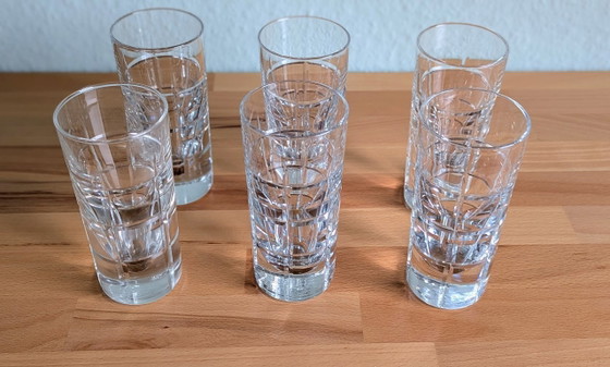 Set of 6, aperitif/shot glasses, mid-century modern – Glass & Decanter (photo 3 of 10)