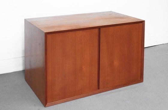 1/6 Poul Cadovius Royal System Cabinet Shelf Teak 1960s, Shelving unit, Metal, Wood, Brown, Vintage (photo 19 of 20)