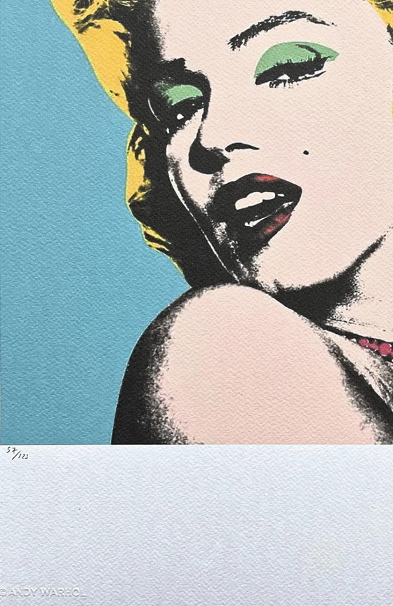 Naar Andy Warhol, Marilyn Monroe, jaren 80, lithografie – Litho's & Zeefdrukken, Paper (photo 4 of 7)