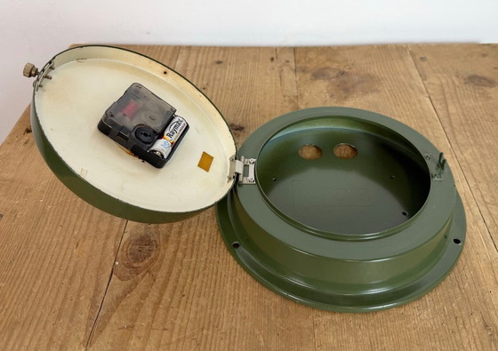 Image 1 of Vintage Green Citizen Ships Wall Clock, 1980s