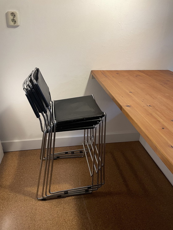 Image 1 of Barhocker Chrom Leder