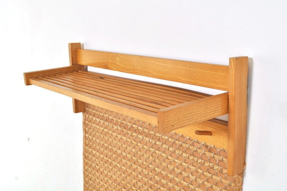 Image 1 of Wandgarderobe aus Rattan mit separatem Schuhregal