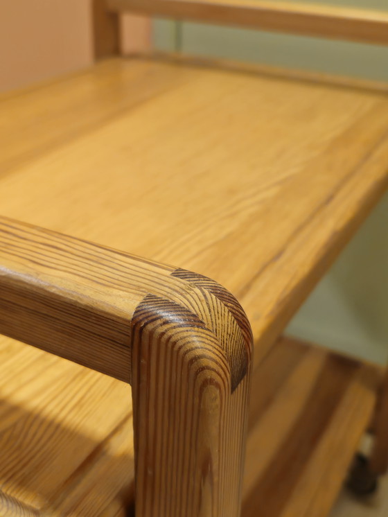 Image 1 of Carrello da portata vintage in opale, carrello per bevande, tavolino laterale