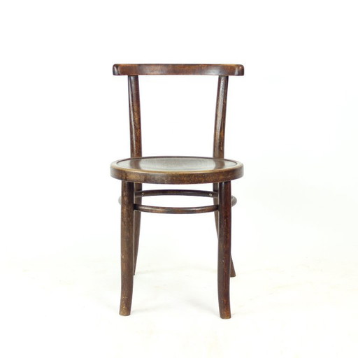 1950s Round Bentwood Child Chair By Tatra
