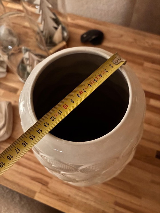 Image 1 of Seltene Op-Art-Bodenvase aus Westdeutschland