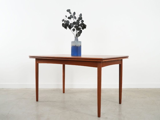 Image 1 of Table en teck, design danois, années 1970, production : Danemark